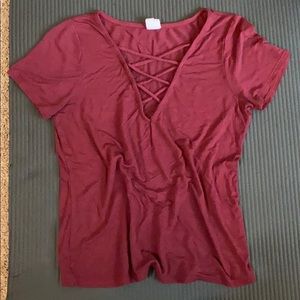 Me To We Lace Up Tee